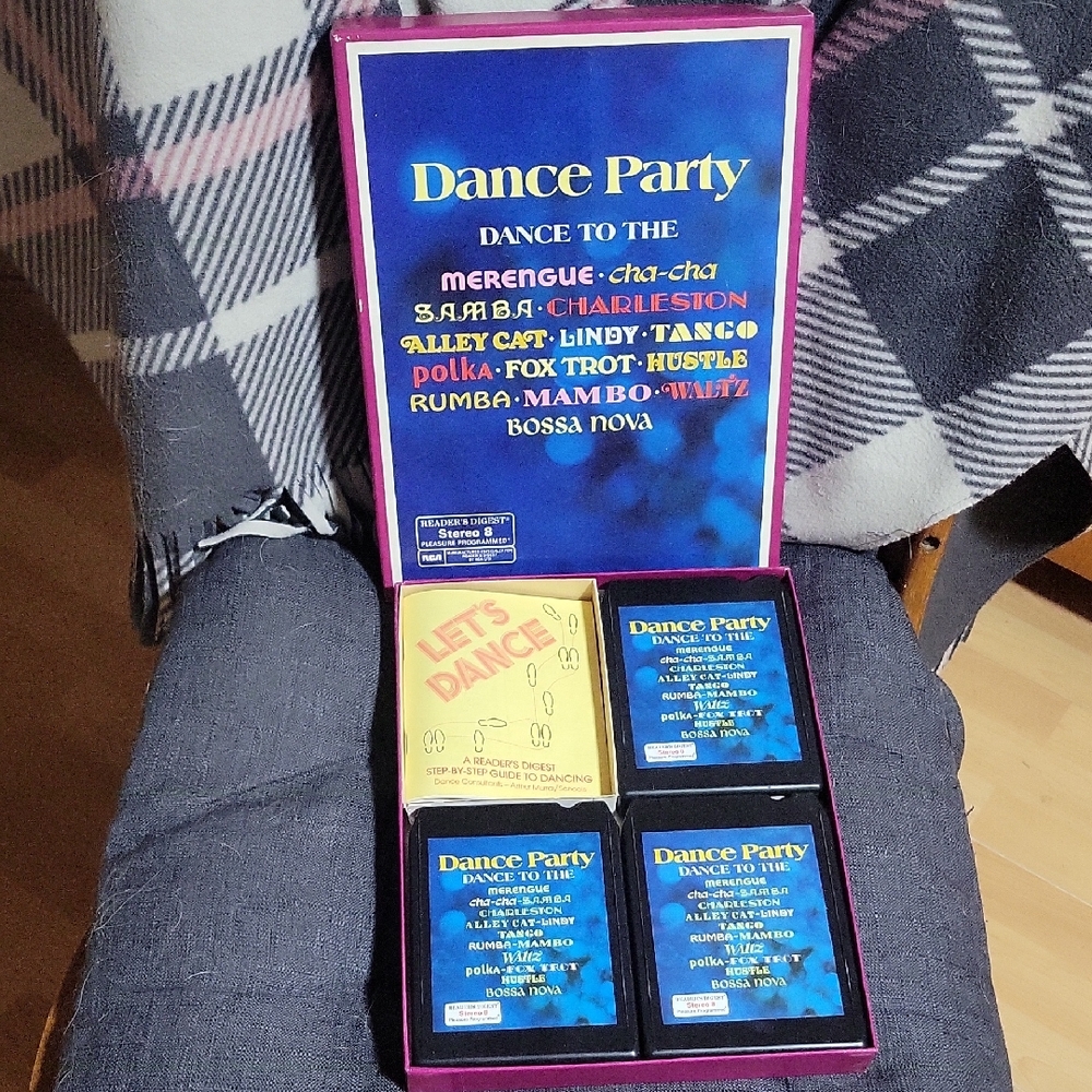 Vintage 8 Track Dance Party Music Collection Set